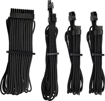 Corsair PSU Cable Kit Type 4 - Starter Kit - Gen4, schwarz 