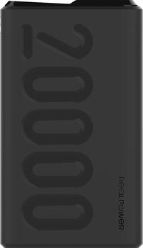 Ultron Powerbank RealPower PB-20000PD+ schwarz 20000mAh