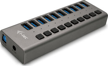 i-tec USB-Hub, 10x USB-A 3.0, USB-B 3.0 [Buchse] 