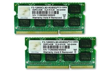 DDR3RAM 2x 4GB DDR3-1600 G.Skill SQ Series SO-DIMM, CL9-9-9-28 Kit