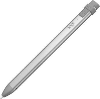 Logitech Crayon, aktiver Eingabestift, silber grau 