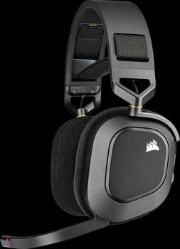 Corsair HS80 RGB Wireless carbon, Kopfhörer Over-Ear, USB-C, USB, PS4, PS5