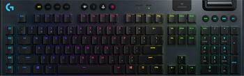 Logitech G915 Lightspeed Wireless, Layout: US international, mechanisch, Kaihua, GL Clicky, RGB, Gaming-Tastatur