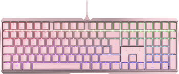 Cherry MX Board 3.0 S rosa, Layout: DE, mechanisch, Cherry MX SILENT RGB RED, RGB, Gaming-Tastatur