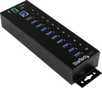 USB 3.0 HUB 10-fach, StarTech industrieller USB-Hub mit Überspannungsschutz