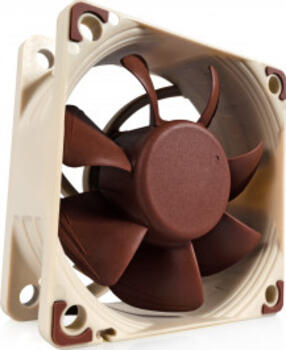 Noctua NF-A6x25 FLX 60mm, 60x60x25mm, 16.7-29.2m³/h, 8.2-19.3dB(A), 5V/7V-Adapter, Vibrationsdämpfer