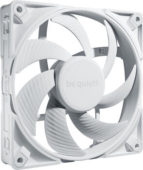 be quiet! Silent Wings Pro 4 PWM White 140mm, 140x140x25mm (BxHxT), 165.5m³/h (97.4 CFM), 36.8dB(A), Vibrationsdämpfer