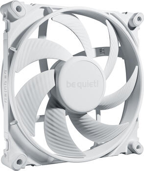 be quiet! Silent Wings 4 PWM White 140mm, 140x140x25mm (BxHxT), 87.16m³/h (51.29 CFM), 13.6dB(A), Vibrationsdämpfer