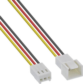 0,3m Verlängerung für Lüfter Molex 3 Pin Buchse/ Stecker 