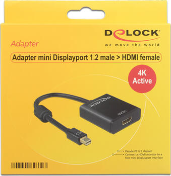 Adapter Mini-DisplayPort 1.2 Stecker > HDMI Buchse 4K Ultra HD DeLock