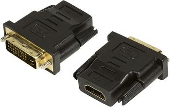 HDMI Adapter, HDMI female - DVI-D male (Gold) LogiLink 