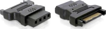 Delock Adapter SATA 15 Pin Stecker zu 4 Pin Buchse 