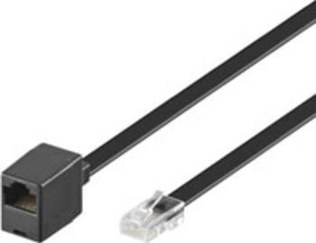 3m goobay Modularverlängerungskabel, RJ45 Stecker > RJ45 Buchse, 8-polig schwarz