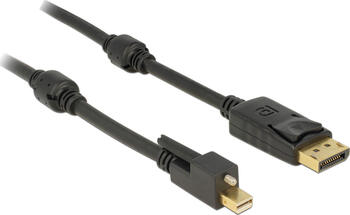 1,0m Mini Displayport 1.2 St. > Displayport St. 4K schwarz DeLock