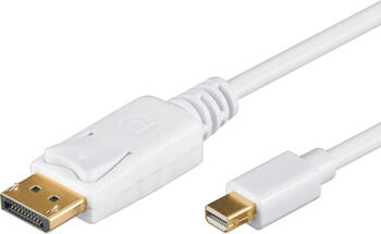 1m Mini DisplayPort > DisplayPort, St/St, weiss M-CAB