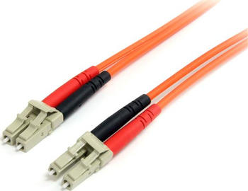 1m LWL Patchkabel ST 62,5/125 Duplex, Startech orange 