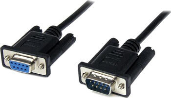 2m StarTech Kabel Seriell Nullmodem 9 Pin Stecker / Buchse 