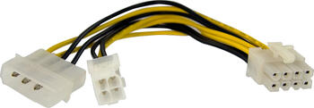 Adapter MOLEX Power 4 Pin Auf 8 Pin EPS StarTech