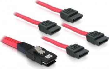 1.0m Delock Kabel mini SAS SFF-8087 > 4 x SATA 7 Pin 