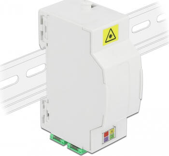 Delock LWL Anschlussdose für Hutschiene 4 x SC Simplex oder LC Duplex