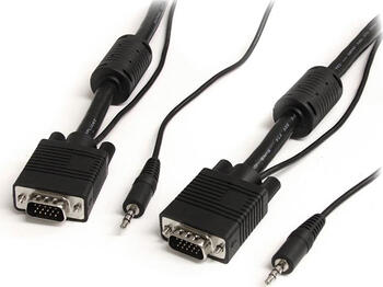 2m S-VGA Kabel, 15pol HD Stecker/ Stecker mit Audio 