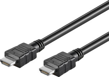 0,5m High-Speed 1.4 HDMI-Kabel stecker/ stecker mit Ethernet für 4k/30Hz schwarz goobay