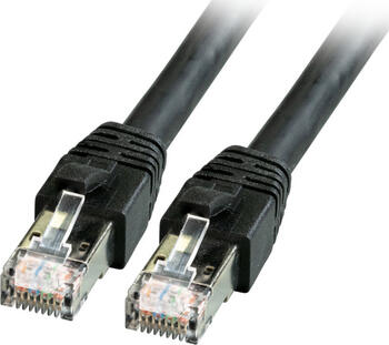 3m RJ45 Patchkabel S/FTP Cat.8.1 schwarz EFB Elektronik