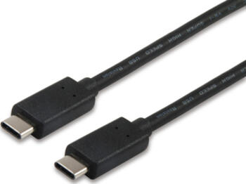 1m Equip USB C auf USB C, männlich männlich, schwarz 