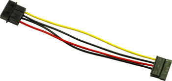 0,15m Inter-Tech Molex > SATA Internes Stromkabel 