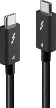 1m Lindy Thunderbolt 4 Kabel schwarz 