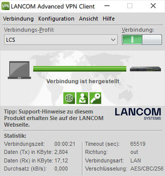 Lancom Advanced VPN Client Windows 1 Lizenz/ Benutzer ESD Lizenz kommt per Mail