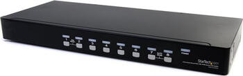 StarTech 8 Port Rackmount USB VGA KVM Switch, 8-fach VGA Umschalter mit Audio