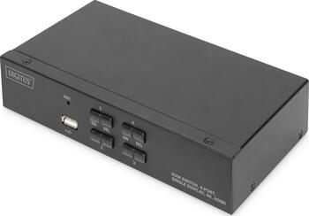 Digitus KVM-Switch, 4-Port, Single-Display, 4K, HDMI 