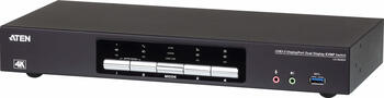 Aten KVM-Switch 4/2-fach Audio/DP/USB, Dual-Port, Display Port