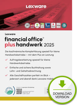 Lexware Financial Office Plus Handwerk 2025 - Abo-Vertrag, ESD