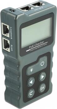 Delock LCD Kabeltester RJ45 / PoE / DC 