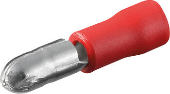 Rundstecker 0,5 bis 1 mm² rot (10 St.) 