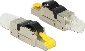 Delock RJ45 Stecker feldkonfektionierbar Cat.6A Metall 