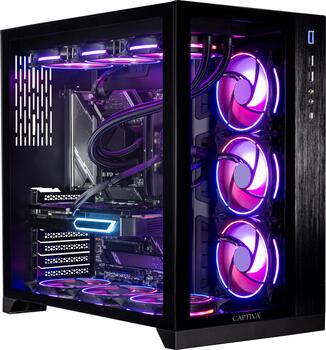 Captiva PC Highend Gaming R81-980, AMD Ryzen 9 7900X3D, 64GB RAM DDR5, 2TB SSD, GeForce RTX 4070 Ti 16GB, ohne OS