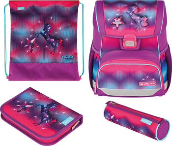 Herlitz Loop Plus Funky Horse Schultaschen-Set 4-tlg. 