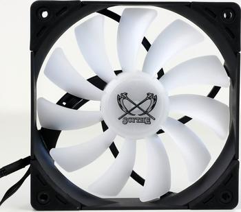 Scythe Kaze Flex 120 RGB PWM 1800rpm 120mm, 120x120x27mm (BxHxT), 28.2-135.5m³/h (16.6-79.74 CFM), 35.8dB(A), Vibrationsdämpfer