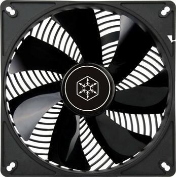 SilverStone Air Penetrator 140i 140mm, 139x139x25mm (BxHxT), 140mm-Lüfter, Spezial-Lochabstand: 119.5mm (entspricht 135mm Lüfter) + 124.5mm (entspricht 140mm Lüfter), 109.31m³/h (64.33 CFM), 30.1dB(A)