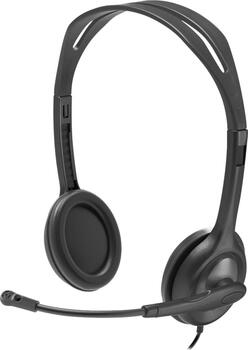 Logitech H111 Kopfhörer Kabelgebunden Kopfband Büro/Callcenter Schwarz