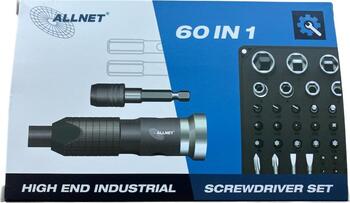 ALLNET Tools Schraubenzieher Set, Hochwertiges Toolkit/Werkzeug 60 Teile