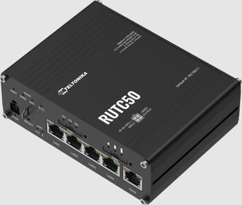 Teltonika · RUTC 50 5G Router & Poynting · A-MIMO-0004-V1-17 · Multifunktionsantenne BUNDLE