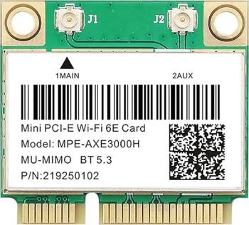 Intel 6E MPE-AXE3000H Mini PCI-E Wifi Karte 5374Mbps Bluetooth 5.3 802.11ax 2.4G/5G/6G