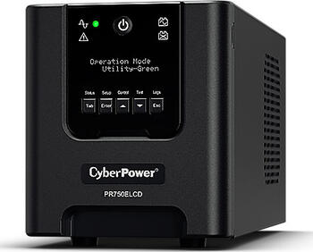 CyberPower USV, PR Tower-Serie, 750VA/675W, Line-Interactive, reiner Sinus, LCD, USB/RS232, incl. SNMP-Karte RMCARD205,** 2 Anlagen zum Sonderpreis *