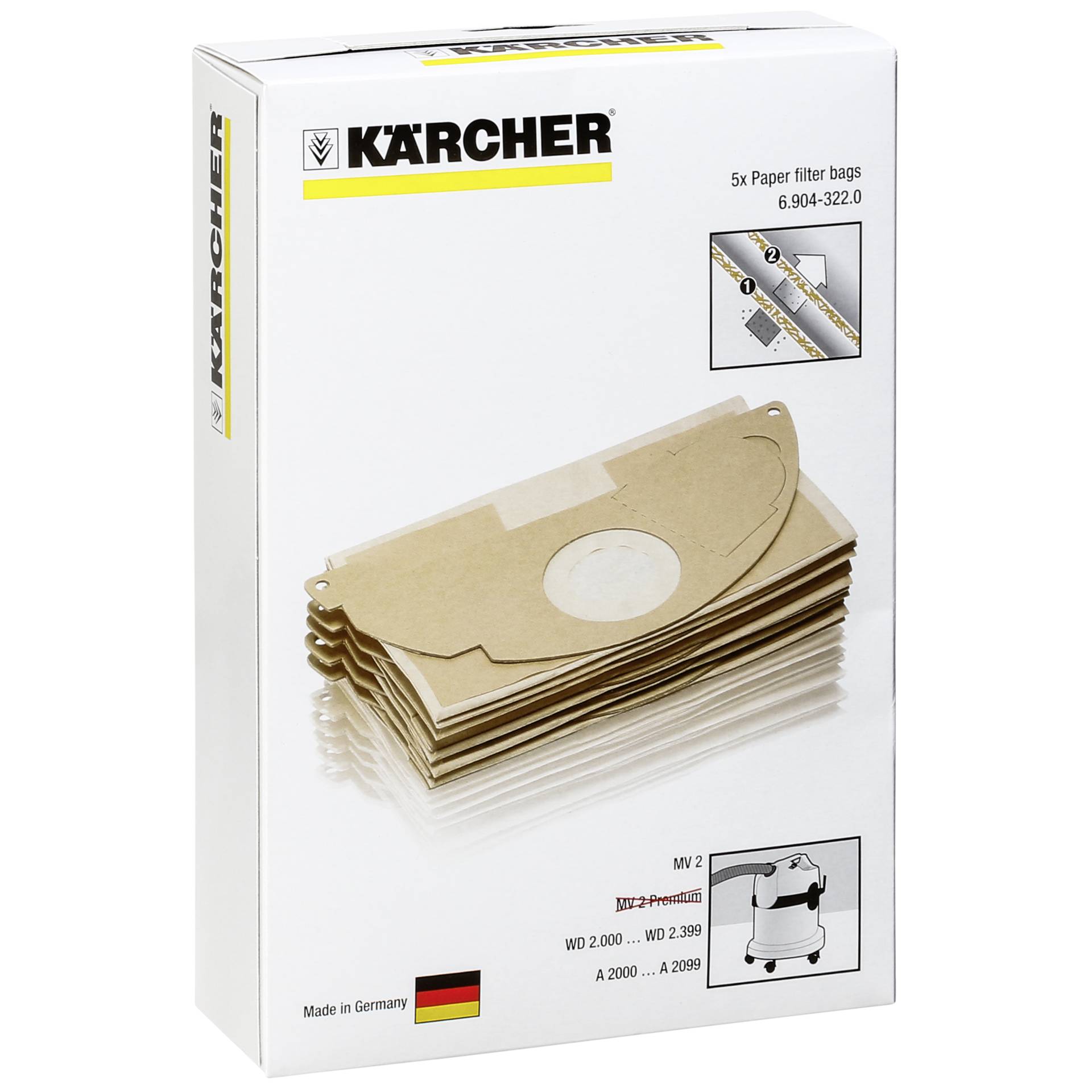 Kärcher Papierfilterbeutel 