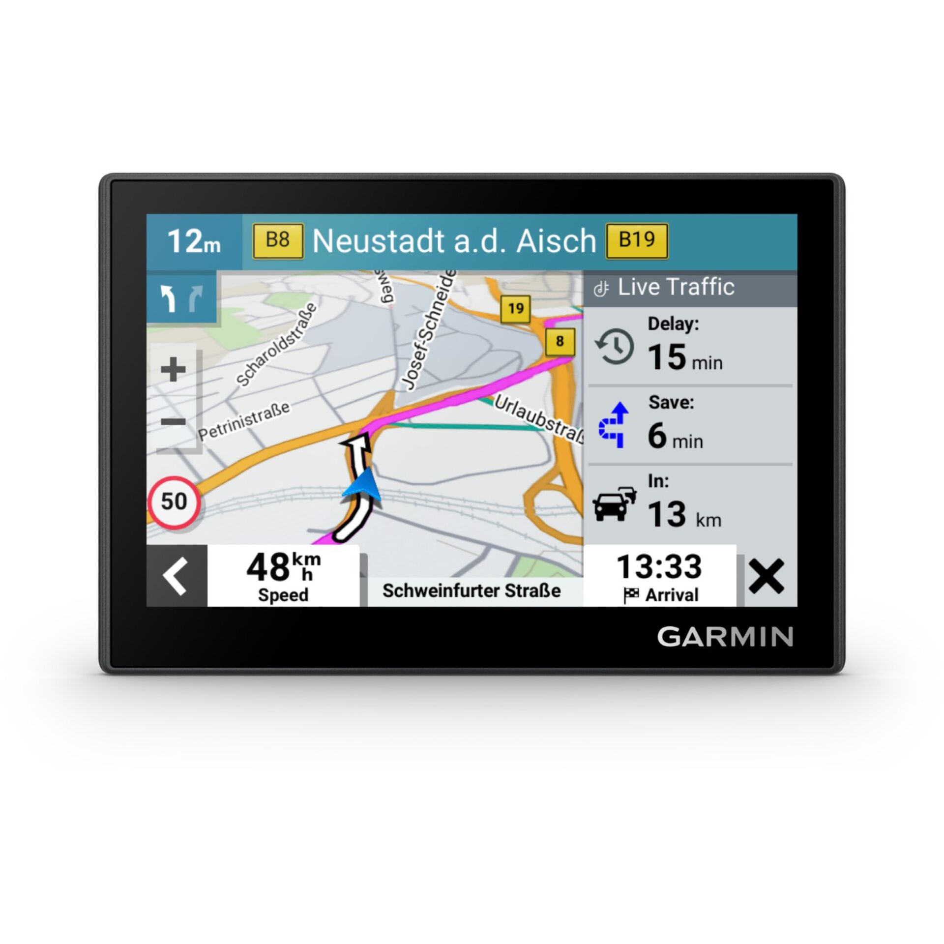 Garmin Drive 53 Navigationssystem Fixed 12,7 cm (5) Touchscreen 69 g Schwarz, Grau