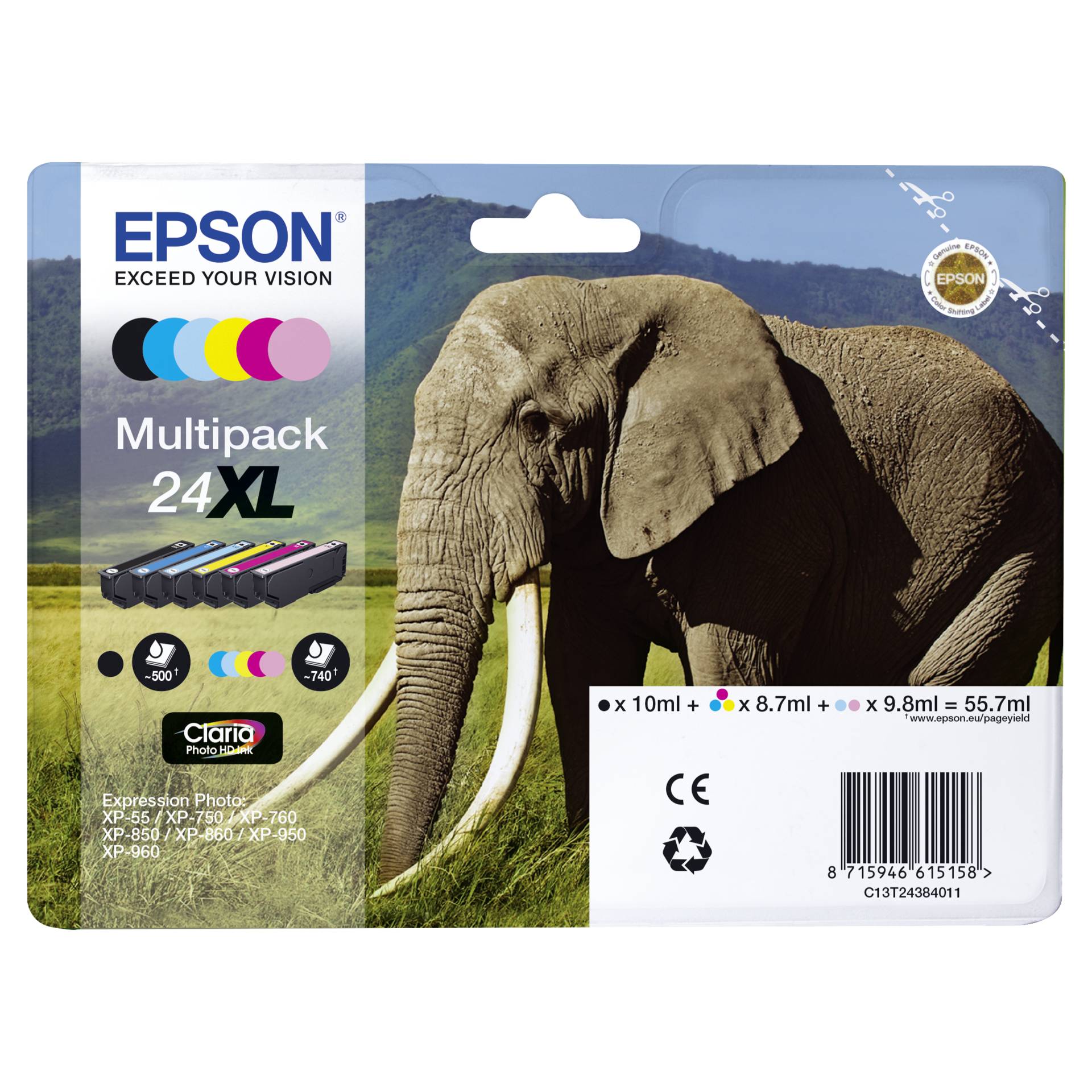 Epson 24XL Tinte Multipack 